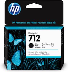 HP 712 Schwarz DesignJet Druckerpatrone - 80 ml - Hohe (XL-) Ausbeute - Tinte auf Pigmentbasis - 80 ml - 1 Stück(e) - Einzelpackung